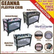 Giant Carrier Playpen Geanna Space-saver Crib for Baby with Mosquito Net