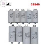 UN CBB60 Start Capacitor Motor Run Capacitor Start Water Pump Washer Air Pump 4 Plugs with Screws 45