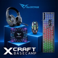 Alcatroz BaseCamp 4-in-1 Gaming Combo set Mouse Keyboard Mouse Pad Headset