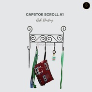 GANTUNGAN Yen Capstock Scroll A1 Iron Clothes Hanger