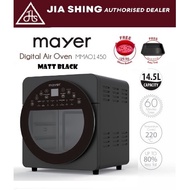 Mayer 14.5L Digital Air Oven MMAO1450 (Black) (Free Basket &amp; Bake Tray )