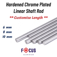 🇲🇾6mm 8mm 10 mm Linear Bearing Shaft Rod Hard Chrome Plated 3D Printer CNC Laser Cut Engraving Machi