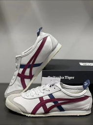 🍑支持消費卷🌸Onitsuka Tiger Mexico 66  防滑休閒跑步鞋 白紅藍 男女同款
