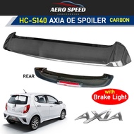 Perodua Axia 2014 - 2022 Oem Carbon Spoiler Bodykit With Led Brake Lamp - HC CARGO