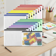 4/5/10 Count Mesh Zipper Cases - Great Storage Bags for Puzzles and Tabletop Games (Waterproof, A4 S
