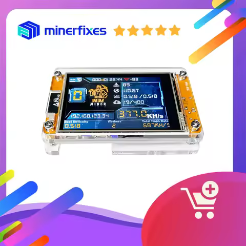 New Bitcoin Miner nerd miner V2 2.8 inches btc miners 375kH/S BTC miner BCH DGB Crypto miners Firmwa