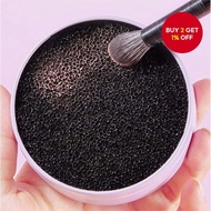 GECOMO  Makeup Brush Cleaner: Quick Cleaning Sponge, Easily Removes Color, Dry Cleaning Case