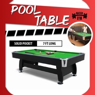 Pool Table 7ft Meja Pool American billiard table meja Snooker set murah MasonGym™