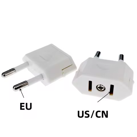 1pc 4.0mm EU Adapter Travel Plug Adapter American CN US To EU Plug Euro Power Plug electrical Adapte
