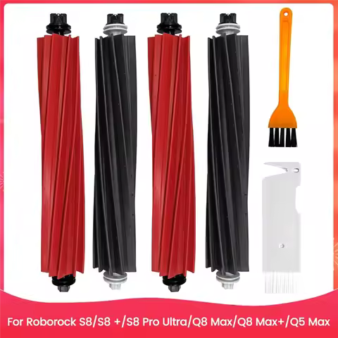 A01M-Roller Brush For Roborock S8/S8 +/S8 Pro Ultra/Q8 Max/Q8 Max+/Q5 Max Robot Vacuum Cleaner Rubbe