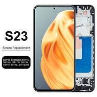 S23 SM-S911B SM-S911B/DS TFT Display Screen with Frame for Samsung Galaxy S23 LCD Display Digital To