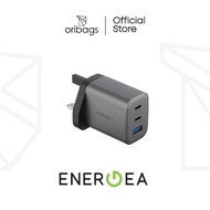 Energea AmpCharge GaN65 UK | 65W Wall Charger - Gunmetal