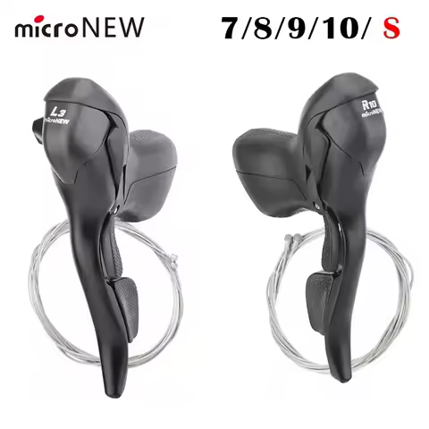 MicroNEW Road Bike Dual Lever 2x10 Speed 3x10 Shifter 7 8 9 10 Speed Shifter Bike Shifter Kit for Sh