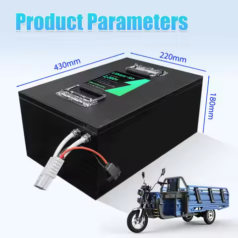 60V 70Ah Li-ion Battery Pack for Electric Tricycle/Motorcycle with Built-in BMS Deep Cycle Rechargea