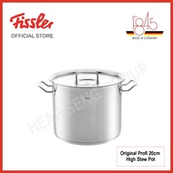 Fissler Original-Profi Collection® 20 cm High Stew Pot with Metal Lid - 084-118-20-000/0