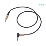 Mary 3 5mm 90 Degree Angled To Straight Auditory Cable 50cm For Headphones Speakers