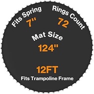 Aoodor Trampoline Replacement Mat, Jumping Mat Fits 8/10/12/14/15 ft Frame, Universal Jumping Round 
