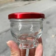 Combo of 10 replacement lids for 75ml/100ml red tin dwarf lotus jar for bird's nest, Chailo170 red a