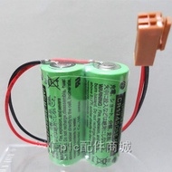 YY 1pce 2CR17450SE 6V C145550  PLC Industrial Control Lithium Battery Pack CR17450SE 2 Combinations