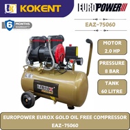 EURO-X GOLD OILLES AIR COMPRESSURE 60L EAZ-75060