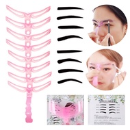 (G8IN1) Alat Cetakan Alis Gagang 8 in 1 Eyebrow Template 8 IN 1 Alat cetak alis 8in1 Alat Bantu Ceta