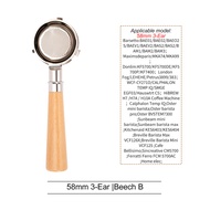 58mm 3 Ears Espresso Machine Bottomless Portafilter For Hibrew h7 Hibrew h7a Hibrew h10a Replacement