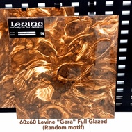 granit coklat 60x60 levine Gera lapis kaca (full glaze) kilat