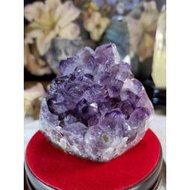 ✡️天然烏拉圭異象 紫晶鎮 透亮原皮大腳趾 紫水晶 防幅攝電磁波 消磁 净化 442g#20