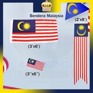 Bendera Malaysia / Malaysia Flag / Malaysia Hand Flag / Jalur Gemilang (3" x 6" / 3' x 6' / 2' x 8')