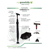 agegracefully WS14 Umbrella Walking Stick Essential (Manual Alarm)