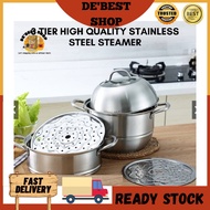 32cm Periuk Set HighQuality/Pengukus/Stainless Steel Pot/Steamer Pot/Periuk kukus/Cookware