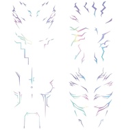 Temporary Tattoos,Cosplay Tattoos Stickers,Cosplay Accessories for Cosplay, Halloween, Birthday and 