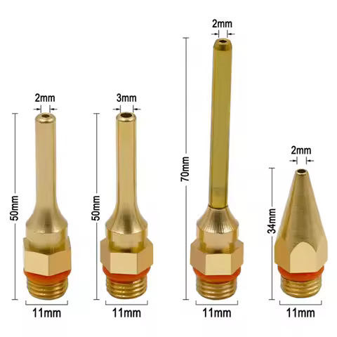 1Pc 34x2mm 50x2mm 50x3mm 70x2mm Heat Melt Glue Gun Nozzles Hot Glue Gun Nozzles Adhesive Tool Mouth 