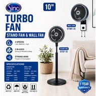 Sino 10 Inch Turbo Stand Fan High Speed Fan Powerful Airflow Heavy Duty Table Fan Malaysia
