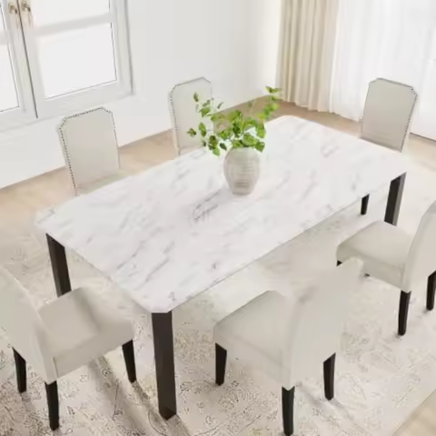 78.7" Industrial Dining Table for 8-10 People Only Table