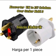 Ready JT Converter UK to EU Over Plug 3 Pin UK Plug Fused TO EU