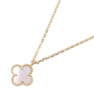 [Pre-owned] Van Cleef & Arpels Sweet Alhambra Mother-of-Pearl Necklace VCARF69100 K18 (Yellow Gold) 