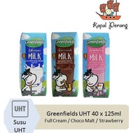 Shop-milk-milk-food- Greenfields Uht 1 Carton 40pcs X 125Ml - Strawberry -Health-Sterile.