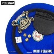 Polairud Beret Water and air police beret korpolairud camel beret/ Police beret/ Polairud hat/ Beret