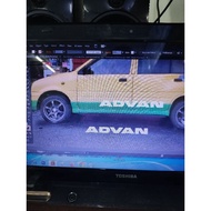 sticker advan car sticker