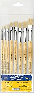 da Vinci Student Set 3529 • Junior Synthetic Hog Bristle for Any Type of Paint • 8 Brush Set: Series