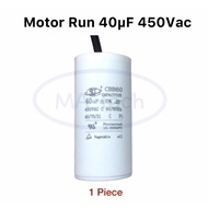 Capacitor 40uf 450v 40uf 450v Motor RUN 450v40uf Size 4.5x9.2cm Quantity 1 Piece (Piece)