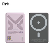 GOOJODOQ 5000mAh 1cm Ultra Slim Magnetic Power Bank Fast Wireless Charger 18W type C Input Charger F