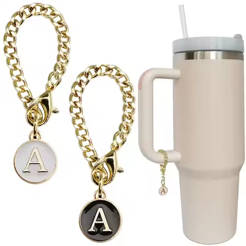 1PC A-Z Letter Charm Accessories for Stanley Cup Initial Name ID Personalized Handle Charm for Stanl