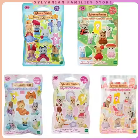 Sylvanian Families Anime Figures Magic Dress Up Cake blind bag Ternurines Sylvanian Families 1pc 16p