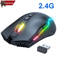 RL CW905 Cute Pink Wireless Gaming Mouse RGB Marquee Rechargeable Desktop Computer Notebook Mouse O7