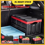 30L/56L Foldable Storage Box Collapsible Bin Container Box Stackable Indoor Car Storage Plastik Kota