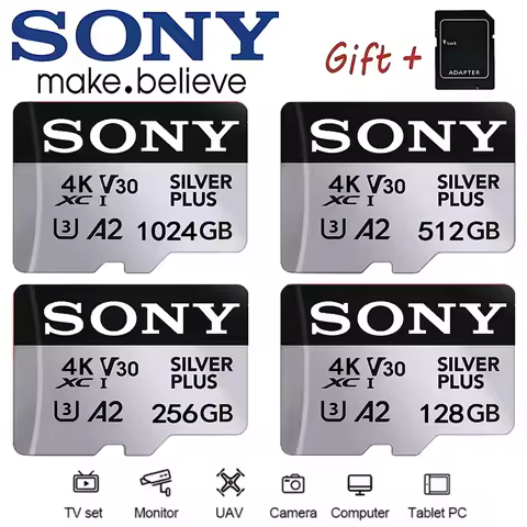 SONY 1TB Micro SD Card Memory Card Hight Speed MIni MicroSD Card 1TB 512GB 256GB 128GB SD TF Flash C