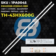 PANASONIC 43 Inch TV Backlight TH-43HX600G SW43D08-ZC62AG-06D