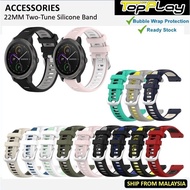 Accessories - 22mm Two-Tone FR 265 Venu 2 3 Silicone Strap Band Bezel Case Screen Protector USB Cabl